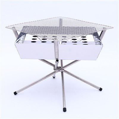 RVS BBQ Grill Houtskool
